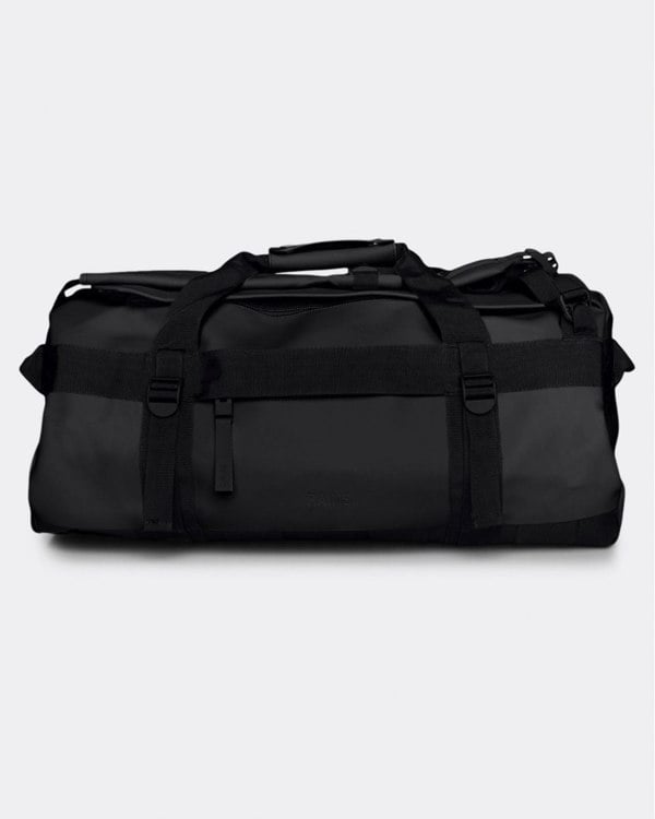 Rains Texel Duffel Bag Small - 01 Black - CHO - Designer Unisex Bags