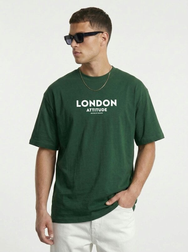 London Attitude Original Creators Oversized Heavyweight Streetwear Graphic T-Shirt