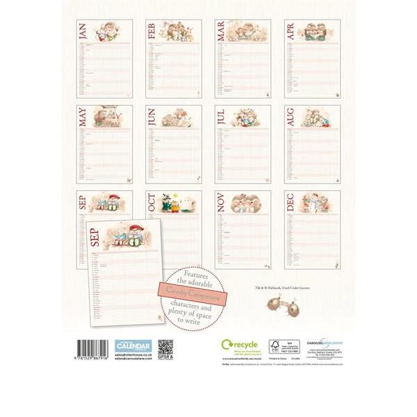Country Companions A3 Family Planner 2027, Family Planners, Month To View, Animals, Gift