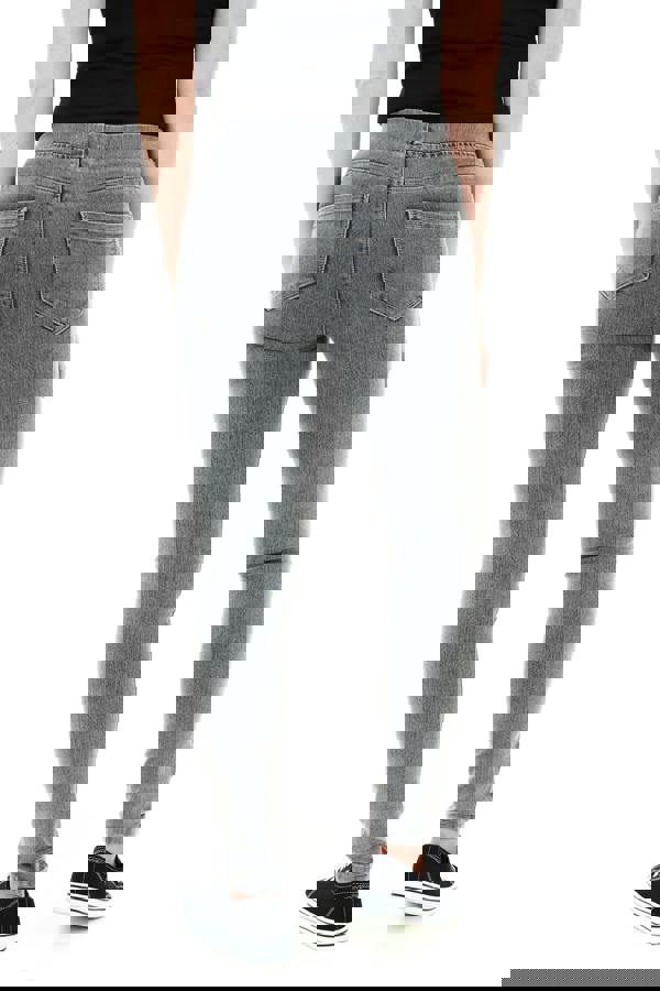 Smart Living Women's Stylish Skinny Fit Denim Jeggings with Pockets - Trendy & Comfy - Acid Black