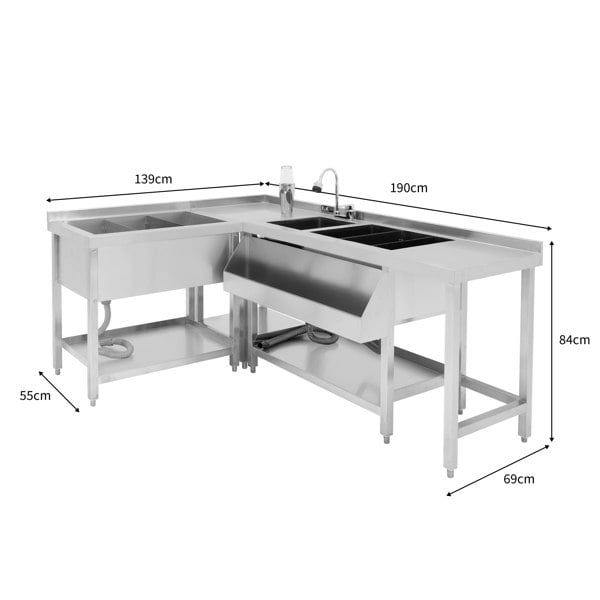 Kukoo Modular Cocktail Bar Station with Ice Well
