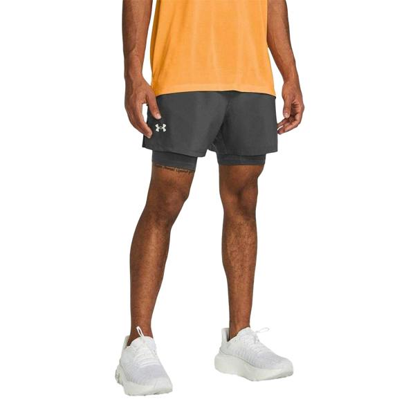 Under Armour Mens Launch Running Shorts - Pitch Grey - 