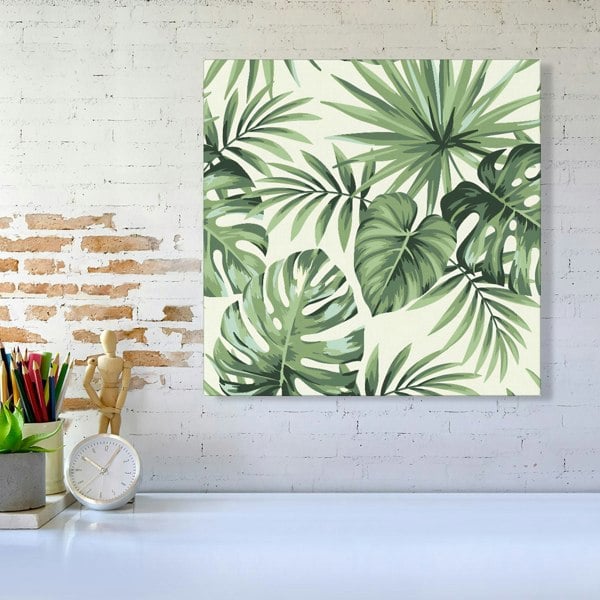 Warren Reed Exotic Palm Leaves Canvas