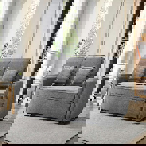 3 in 1 Grey Convertible Sofa Bed lounger 164cm Wide Sofa Beds Living and Home 