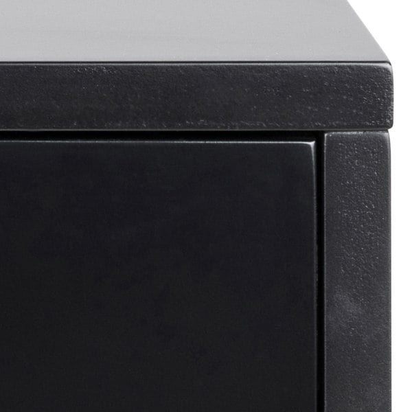 Furniture To Go Cholet Square Bedside Table with 1 Drawer in Black