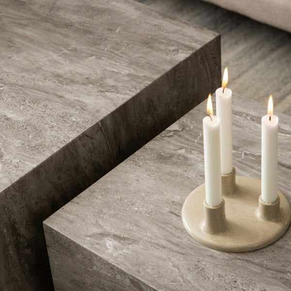Furniture To Go Dice Coffee Table Set in Grey Marble Effect