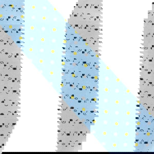 Dunhill mulberry silk satin tie in a repeat cog pattern