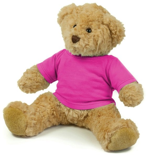 Mumbles Teddy Bear T-Shirt Accessory - Fuchsia