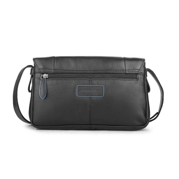 Black-Waxy-Leather-Triple-Zipper-Handbag-Chester-3313-5.jpg