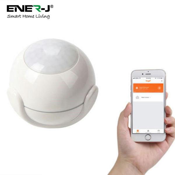 Wireless motion sensor with smartphone control for home security system