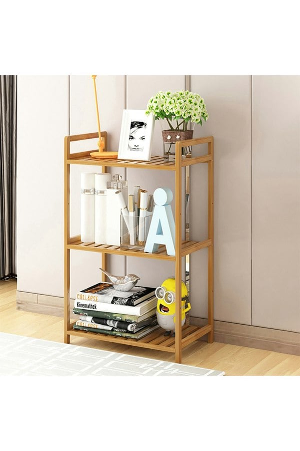Living and Home 3 Tier Wood Audriel Bookcase