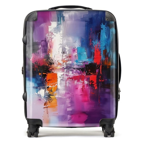 Warren Reed Vibrant Metropolis: A Palette Of Emotions Suitcase