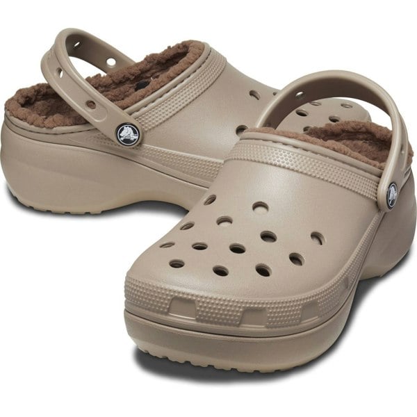 Crocs Classic Platform Lined Clog Womens - Mushroom