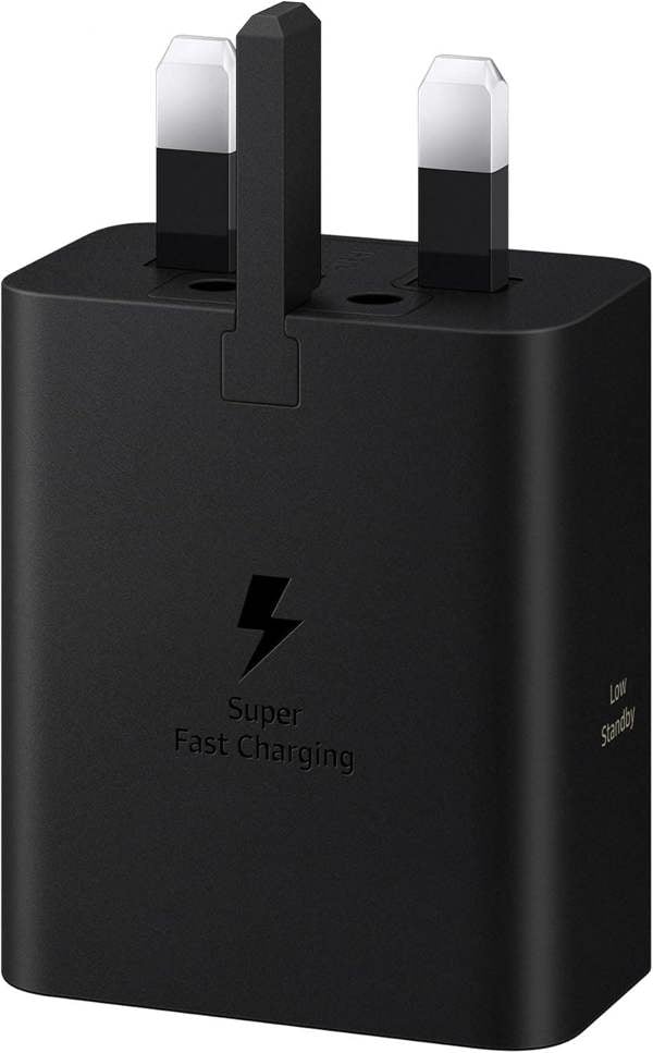 Samsung 60W USB C Super Fast Charger without Cable Black UK Plug - EP-T6010NBEGGB