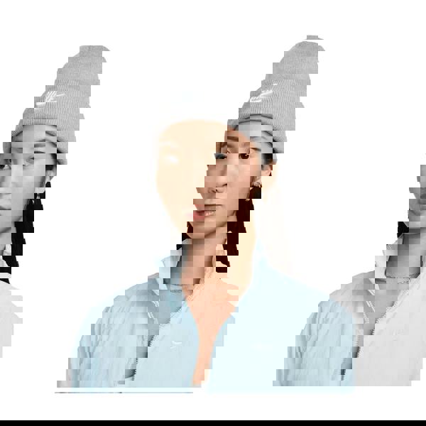 Nike Unisex Adult Futura Peak Beanie - Dark Grey Heather/White - 