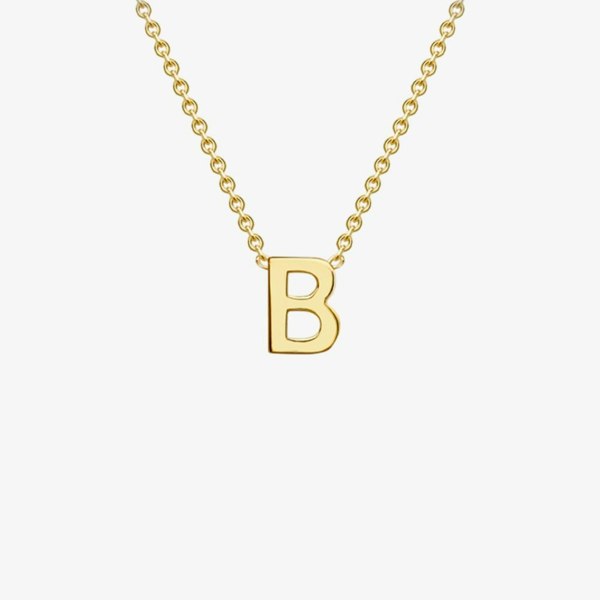 T. H. Baker 9ct Yellow Gold Mini Initial B Necklace 1.19.0151
