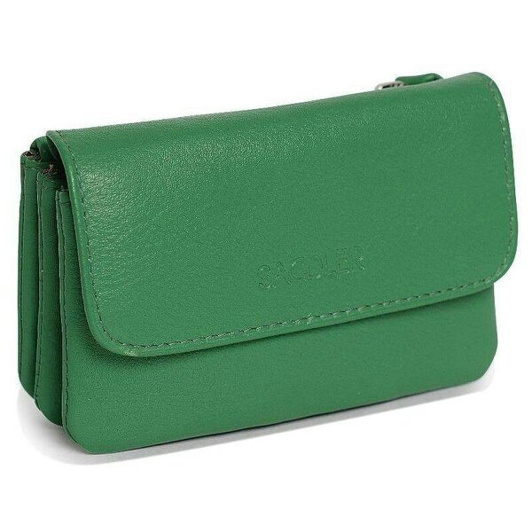 SADDLER Spacious Leather Purse "Lily" – Handmade by Saddler | RFID Protected & Gift Boxed | Triple Gusset Design for Cards, Coins & Keys - Jelly Bean