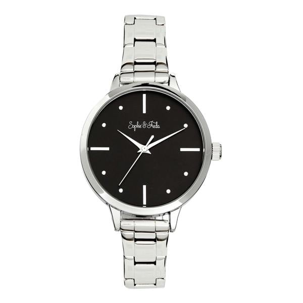 Sophie and Freda Milwaukee Bracelet Watch - Silver/Black - SAFSF5801