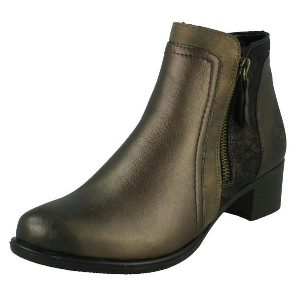 Remonte Ladies Remonte Dual Zip Ankle Boots R52172