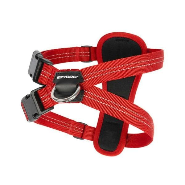 EzyDog Essential Chest Plate Dog Harness in Red