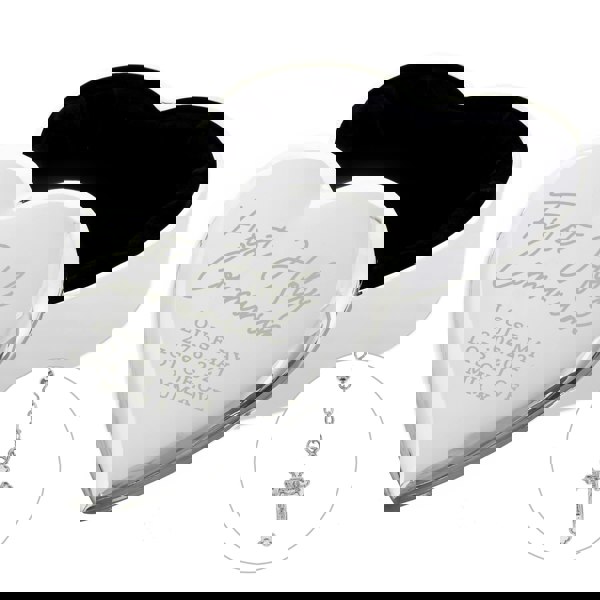 Personalised Memento Company Personalised First Holy Communion Rosary Beads and Cross Heart Trinket Box