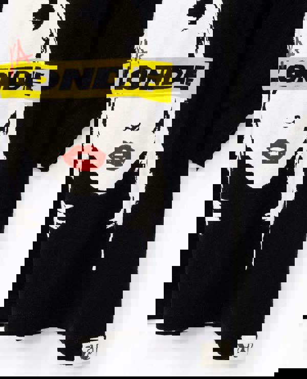 Blondie Womens Black Debbie Harry Cropped Short Sleeved T-Shirt