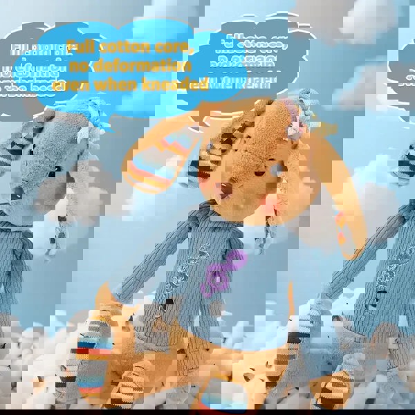 deAO Toys Interactive Baby Musical Plush Toy- Touch Sensor Stuffed Animal with Songs