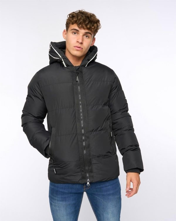 Crosshatch Sandbox Hooded Jacket Black