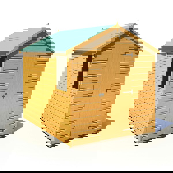 Shire Durham 8x6 12mm interlock Clad wooden Shed