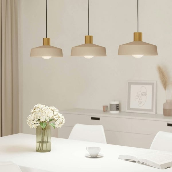 EGLO Valdiola Sandy Pink 3-Light Pendant