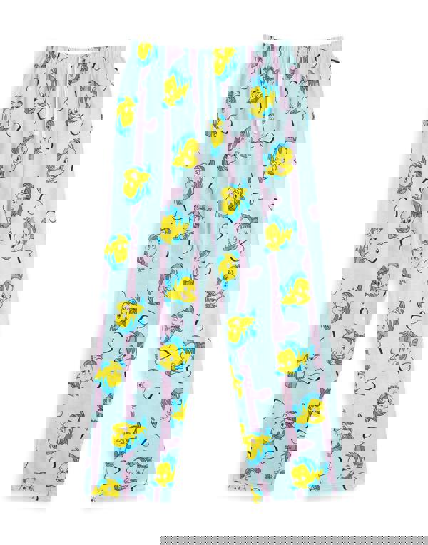 Disney Womens Beige The Little Mermaid Short Sleeve Long Leg Pyjama Set