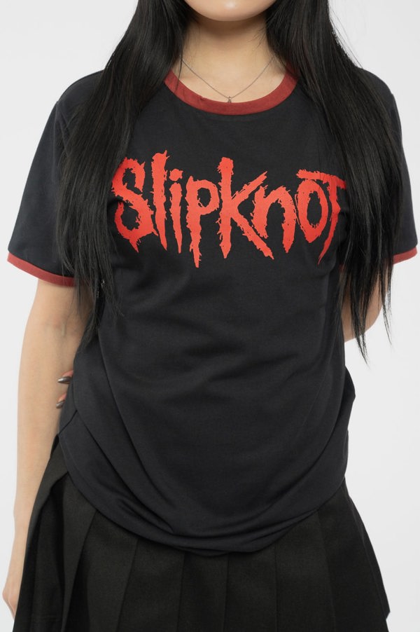 Slipknot Band Logo Ringer T Shirt