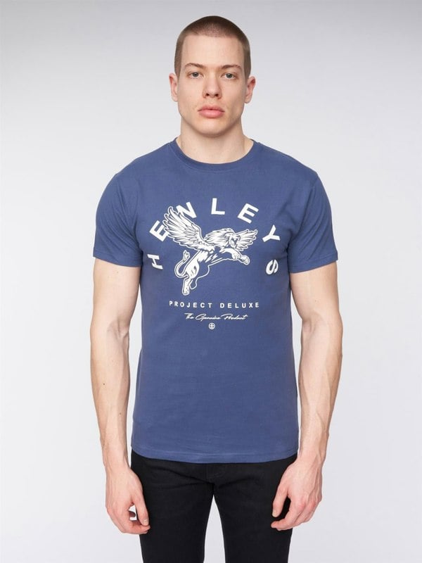 Henleys Colhen T-Shirt Deep Blue