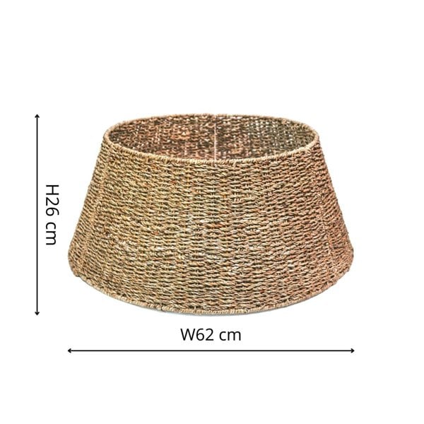 Ivyline Seagrass Foldable Round Tree Skirt Sustainable