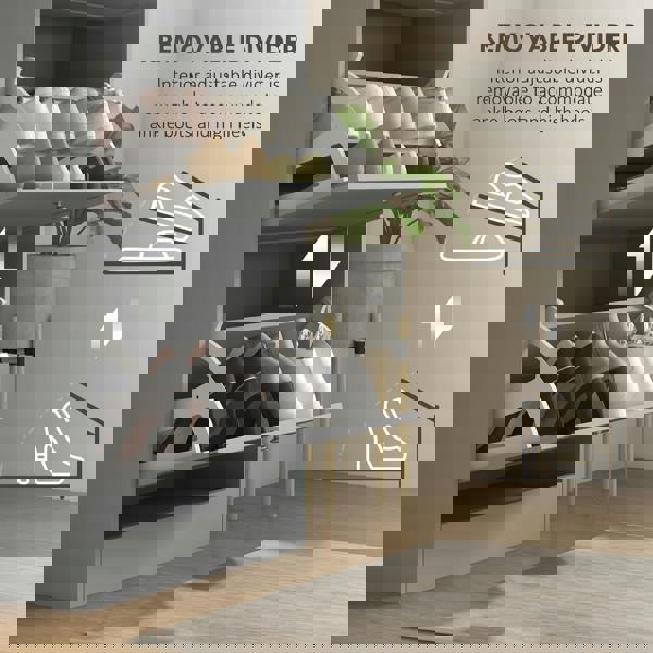 Flip-down Shoe Cabinet