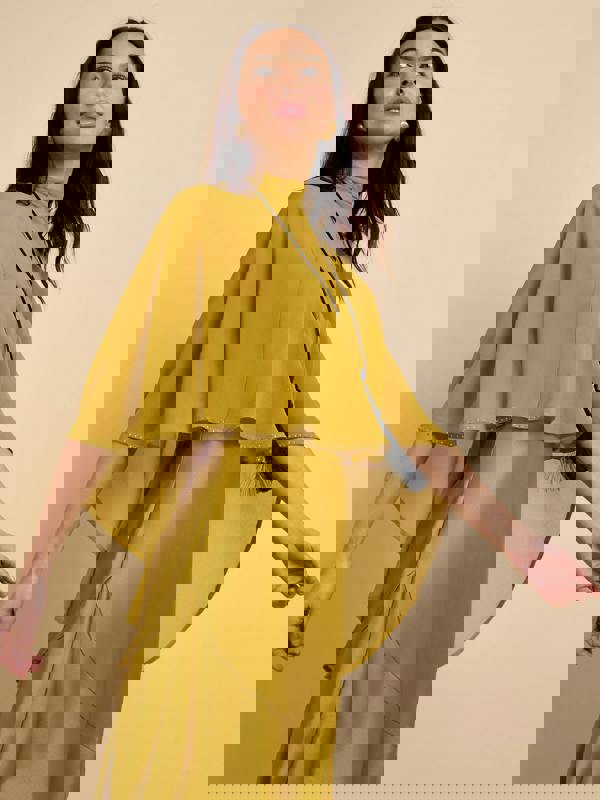 GWD Lailani Yellow Midi Dress