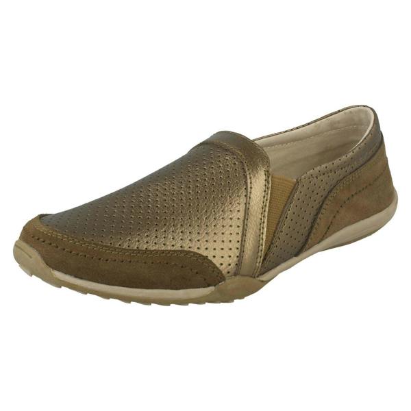 Down to Earth Ladies Down To Earth Leather Casual Shoes F80423