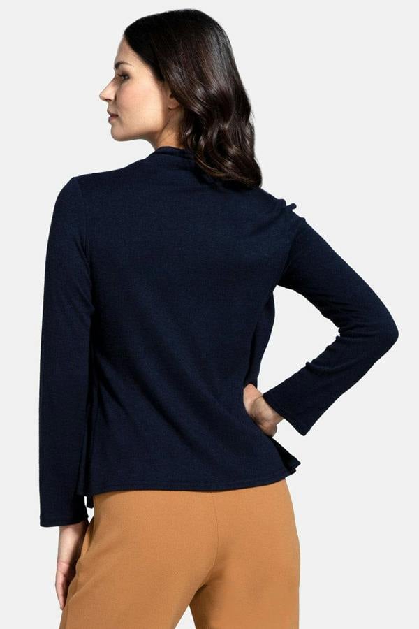 HotSquash Knitted Top with Cardigan Draping
