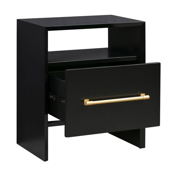 Furniture Edit Libre Black Nightstand Bedside Table