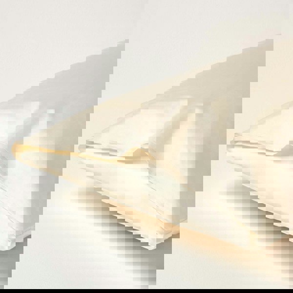 HOMESCAPES Organic 400 TC Egyptian Cotton Sateen Housewife Pillowcase, Standard Size