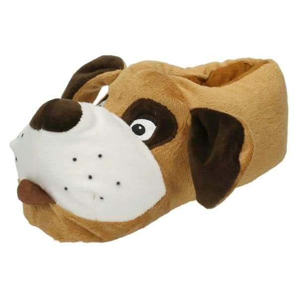 Spot On Unisex Junior Spot On Flat Novelty Dog Slippers X2073