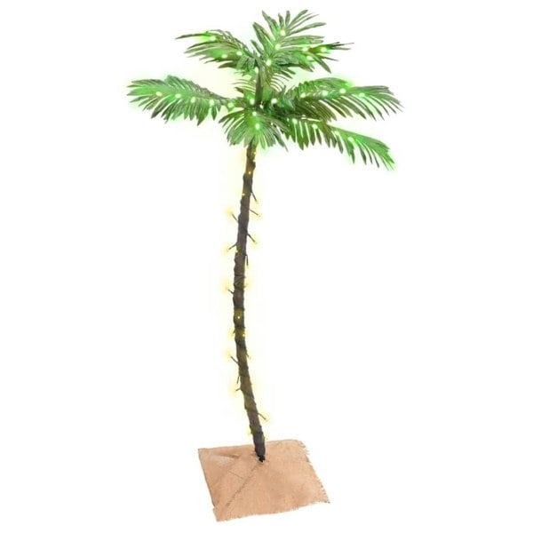 Berkfield LED Palm Tree Warm White 72 LEDs 120 cm