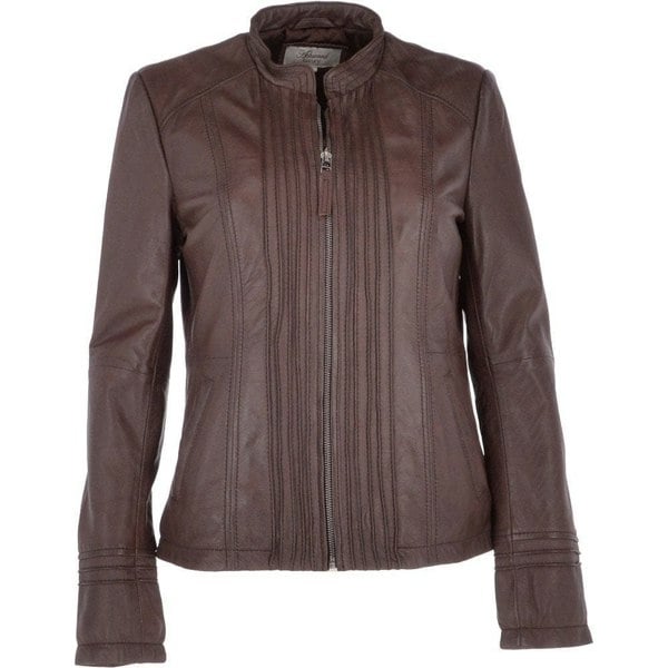 Ashwood 'Infinity' Mandarin Collar Leather Jacket: AWL-710