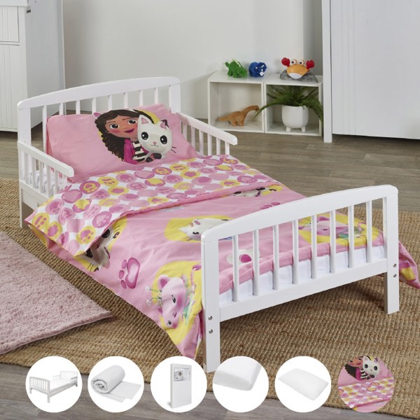 Kinder Valley Gabbys Dolls House 7 Piece Sydney Toddler Bed Bundle