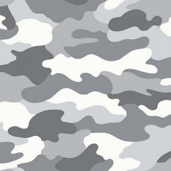 World Of Wallpaper Camouflage Wallpaper - Grey