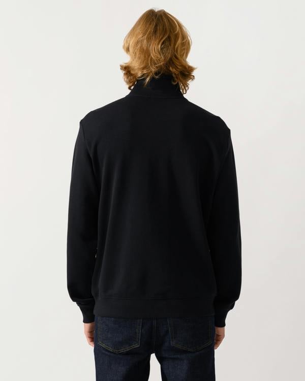 Napapijri Small Box Mens Half Zip Sweatshirt - Black Beauty 941