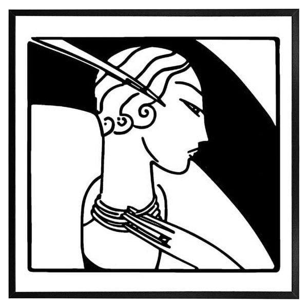 Benjamin Tate Design Art deco woman (picture Frame)