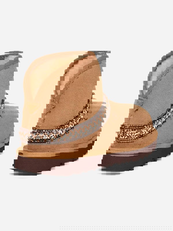 UGG Kids Classic Mini Crescent Boots in Brown