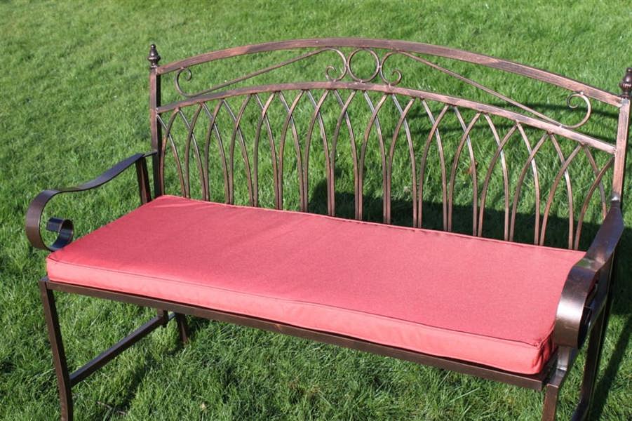 Cushion for 2 Seater Metal Garden Bench -Available in 6 colours