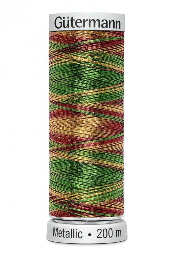 Gutermann Sulky Metallic Embroidery Thread 200m Polyamide, Polyester Thread Suitable For Embroidery